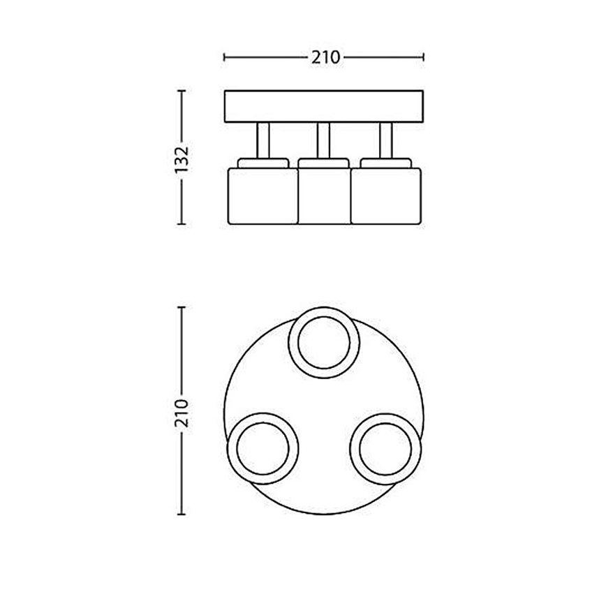 Philips - LED-kohdevalaisin 3xLED/4W/230V