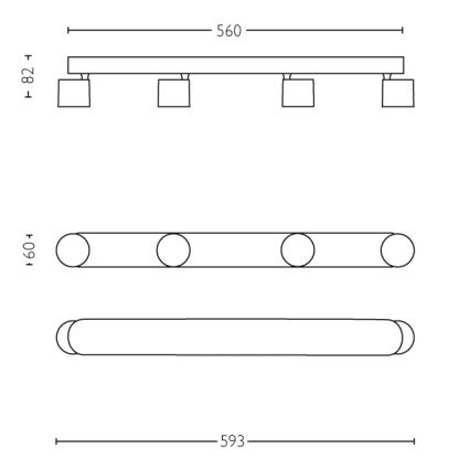 Philips - Himmennettävä LED-kohdevalo 4xLED/4,5W/230V