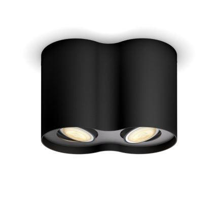Philips - LED Himmennysvalo Hue PILLAR 2xGU10/5W/230V + Kauko-ohjaus