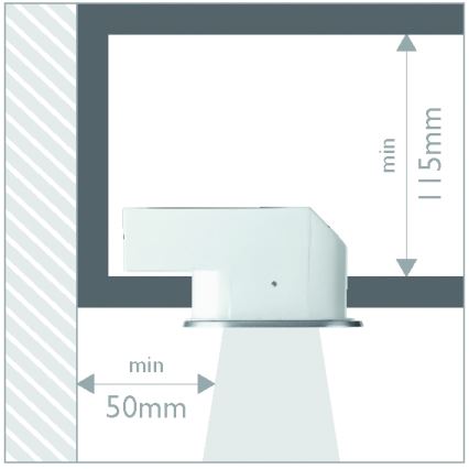 Philips 57955/48/16 - Kylpyhuoneen upotettu valo MYLIVING HUDDLE 1xE27/12W