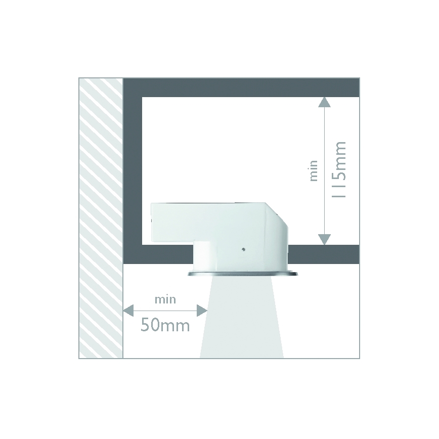Philips 57955/48/16 - Kylpyhuoneen upotettu valo MYLIVING HUDDLE 1xE27/12W
