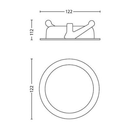 Philips - LED Himmennettävä upotettava valo/4,5W/230V