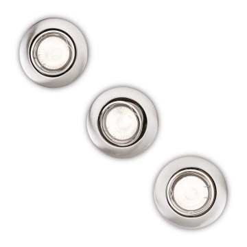 Philips 59243/17/E7 - SETTI 3x Upotettu valo 1xGU10/50W/230V