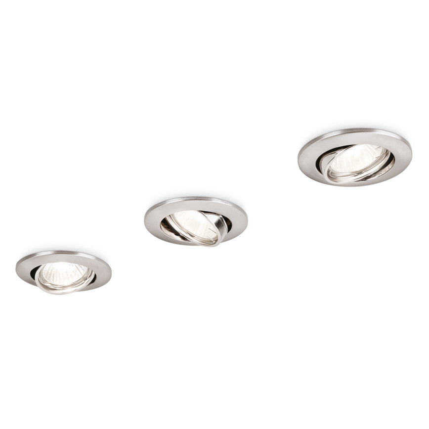 Philips 59243/17/E7 - SETTI 3x Upotettu valo 1xGU10/50W/230V