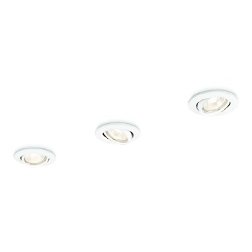 Philips 59243/31/E7 - SETTI 3x Upotettu valo ENIF 1xGU10/50W/230V