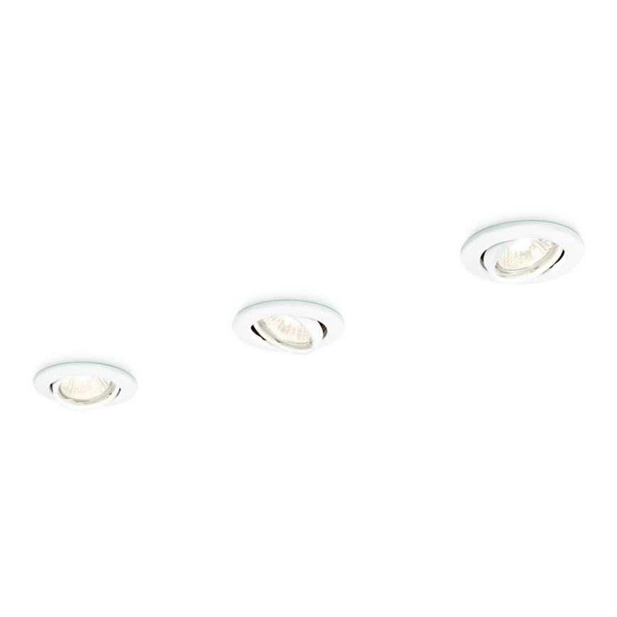 Philips 59243/31/E7 - SETTI 3x Upotettu valo ENIF 1xGU10/50W/230V