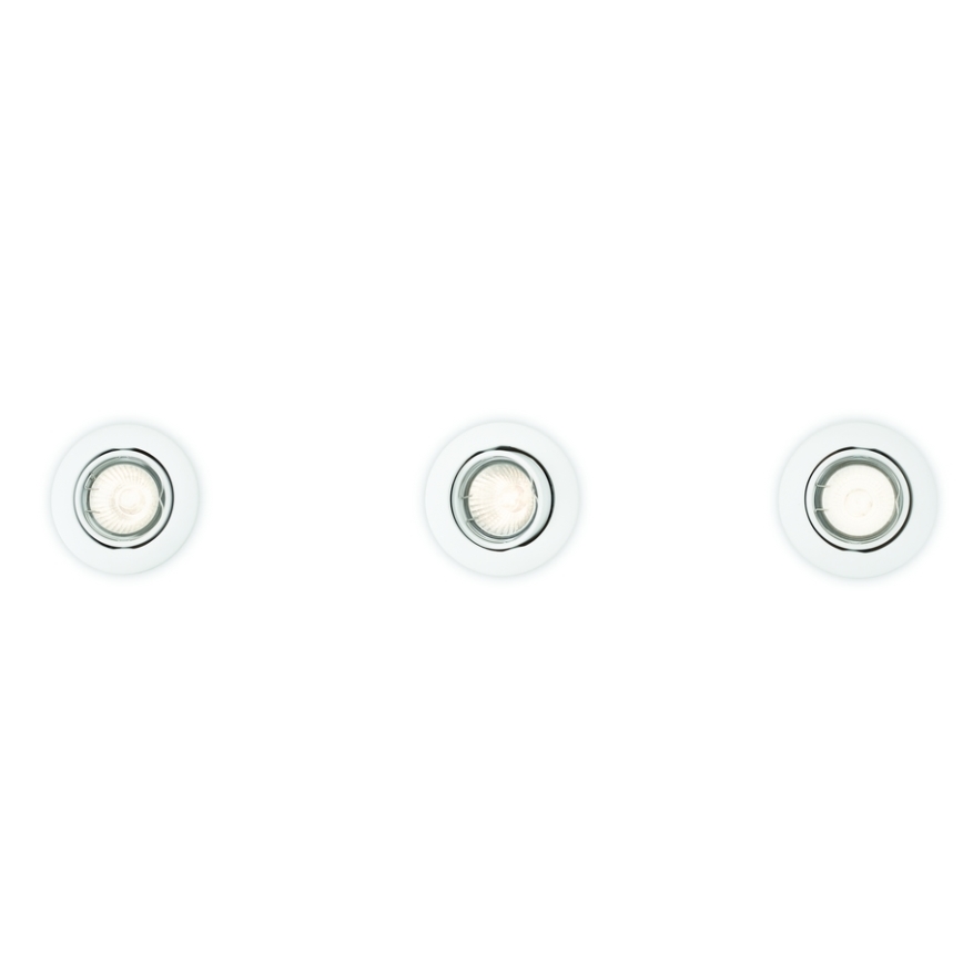 Philips 59243/31/E7 - SETTI 3x Upotettu valo ENIF 1xGU10/50W/230V