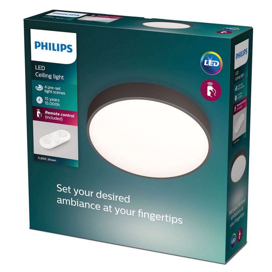 Philips - Himmennettävä LED-kattovalaisin 1xLED/28W/230V + Kauko-ohjaus