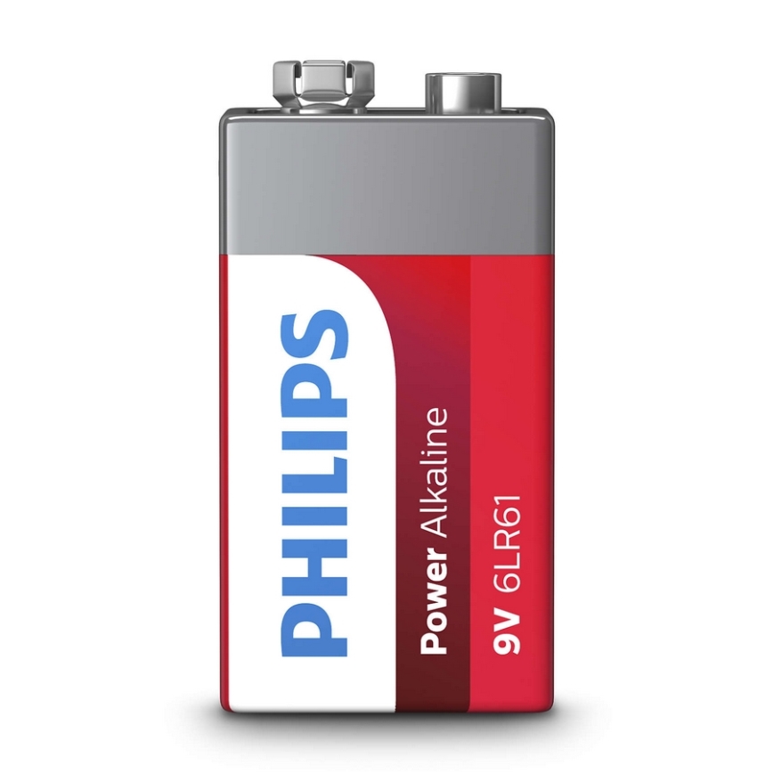 Philips 6LR61P1B/10 - Alkaliparisto 6LR61 POWER ALKALINE 9V 600mAh