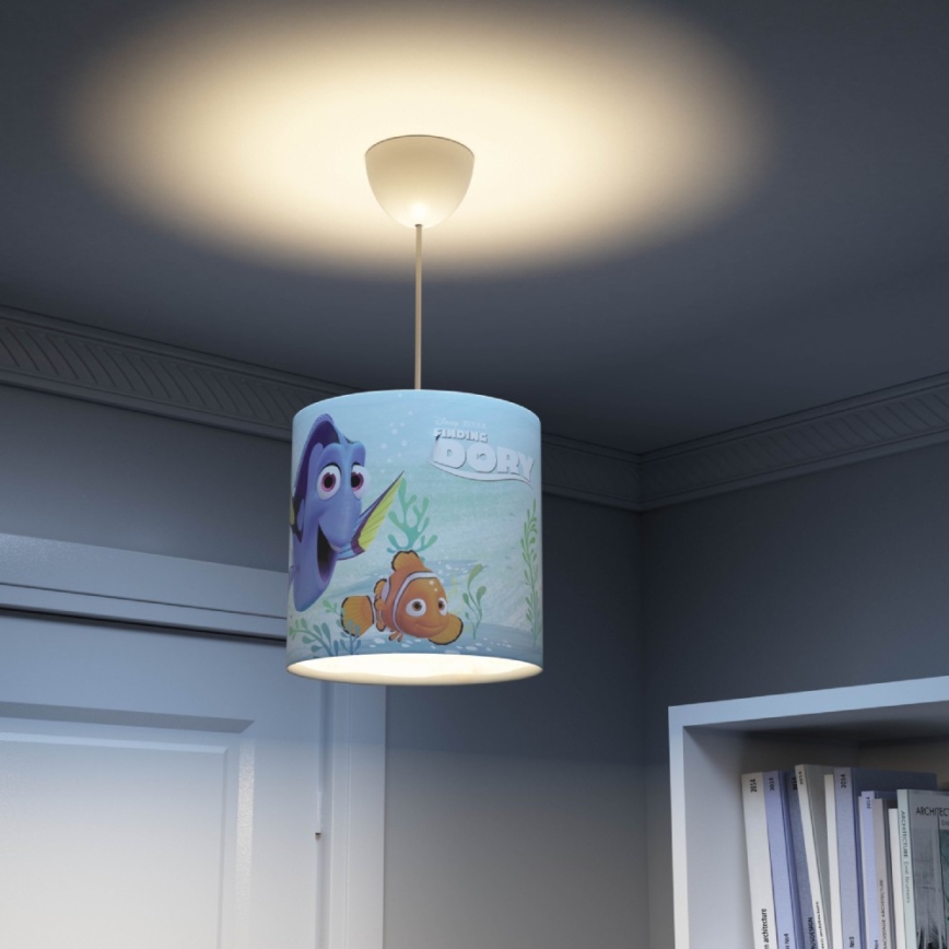Philips 71751/90/26 - Lampunvarjostin lasten kattokruunuille DISNEY FINDING DORY E27 halkaisija 26 cm