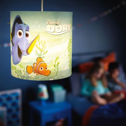 Philips 71751/90/26 - Lampunvarjostin lasten kattokruunuille DISNEY FINDING DORY E27 halkaisija 26 cm