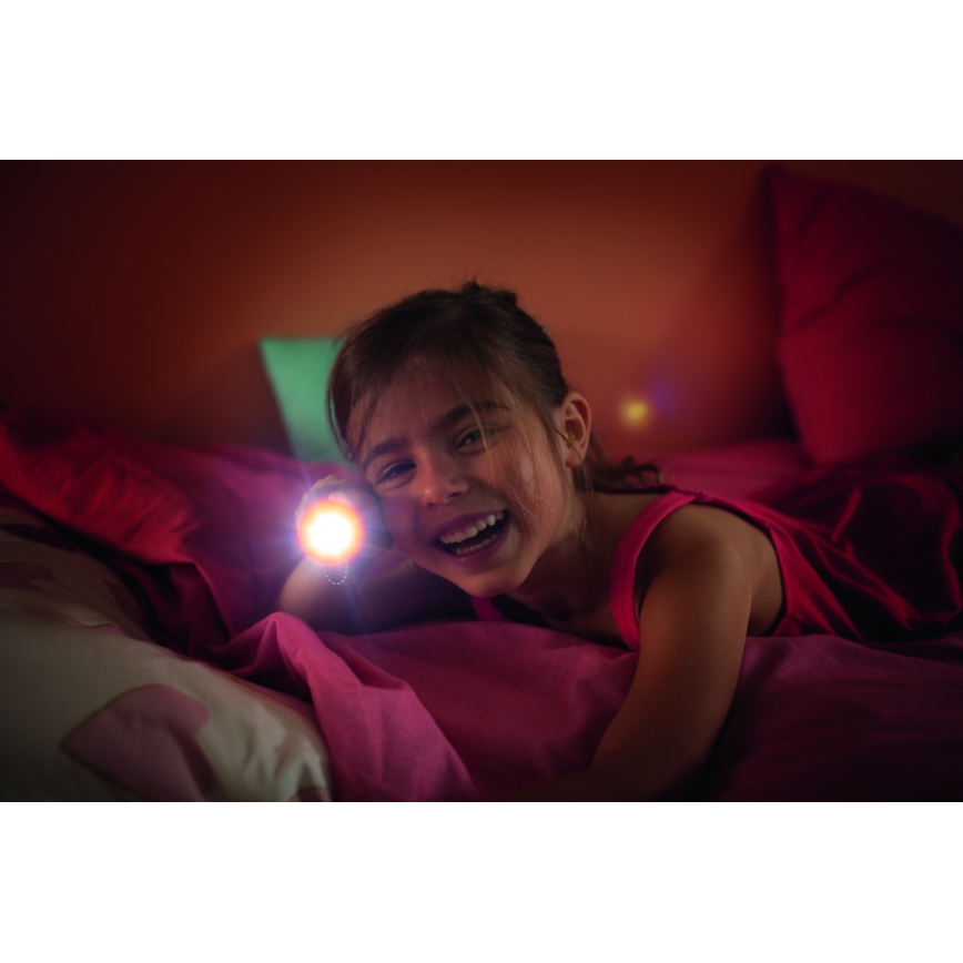 Philips 71788/90/16 - LED-taskulamppu ja -projektori lapsille DISNEY DORY LED/3xLR44
