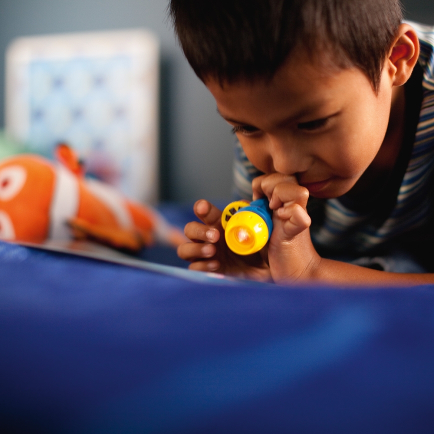 Philips 71788/90/16 - LED-taskulamppu ja -projektori lapsille DISNEY DORY LED/3xLR44