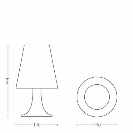 Philips - Lasten LED-pöytävalaisin 1xLED/2,3W/230V