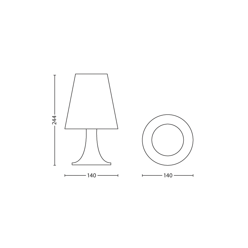 Philips - Lasten LED-pöytävalaisin 1xLED/2,3W/230V