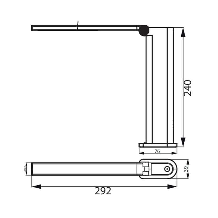 Philips - LED himmennettävä kosketuspöytälamppu AMBER LED/5W/5V 1800 mAh valkoinen