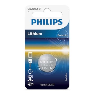 Philips CR2032/01B - Litiumnappikenno CR2032 MINICELLS 3V 240mAh