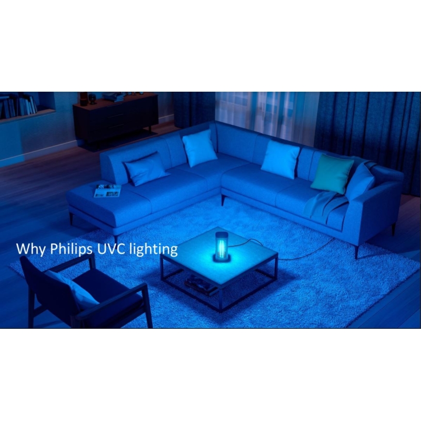 Philips - Desinfioiva bakteereja tappava lamppu anturilla UV-C/24W/230V