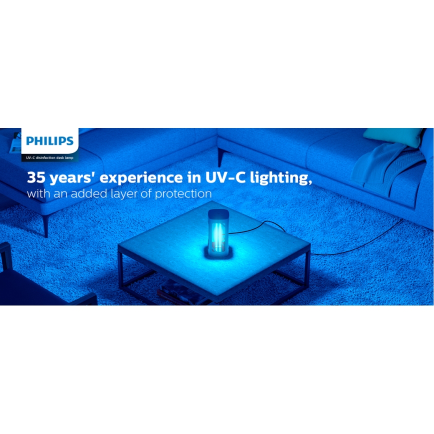 Philips - Desinfioiva bakteereja tappava lamppu anturilla UV-C/24W/230V