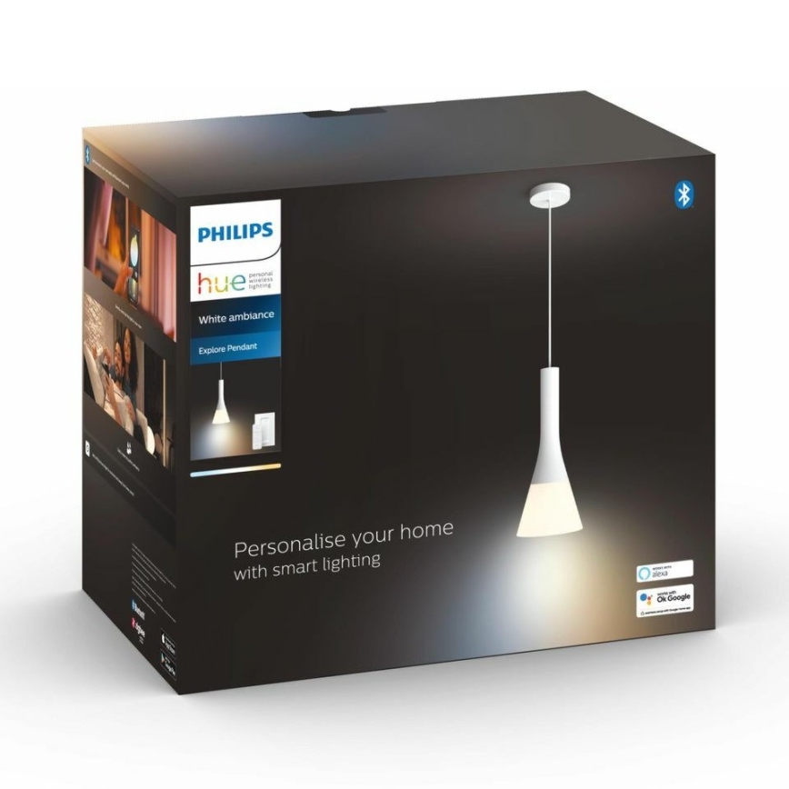 Philips - Himmennettävä LED-kattokruunu johdossa Hue EXPLORE 1xE27/6W/230V 2200-6500K