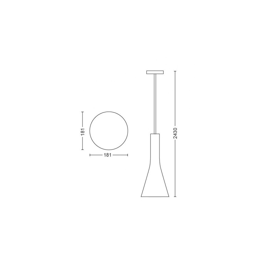 Philips - Himmennettävä LED-kattokruunu johdossa Hue EXPLORE 1xE27/6W/230V 2200-6500K