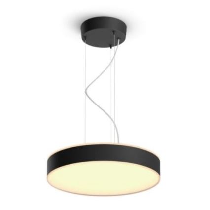 Philips - Himmennettävä LED-kattokruunu johdossa Hue LED/33,5W/230V 2200-6500K musta + kauko-ohjaus