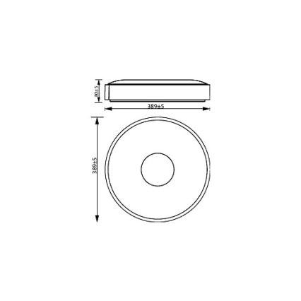 Philips - Himmennettävä LED-kattovalaisin COINER SCENE SWITCH LED/24W/230V 2700K musta