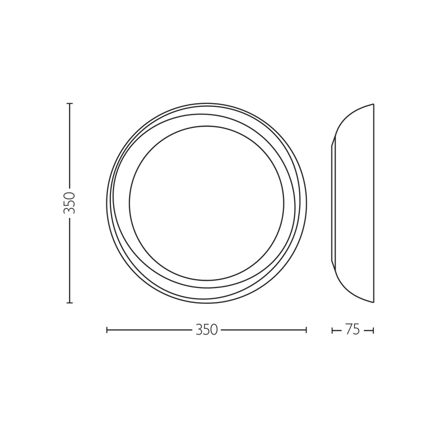 Philips - Himmennettävä LED-kattovalaisin FLETA SCENE SWITCH LED/10W/230V 2700K läpinäkyvä