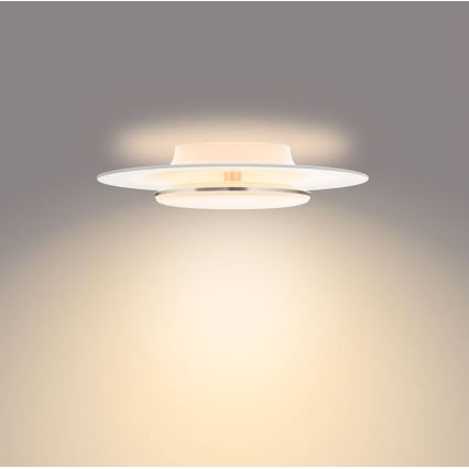 Philips- Himmennettävä LED-kattovalaisin SCENE SWITCH LED/30W/230V 2700K hopea