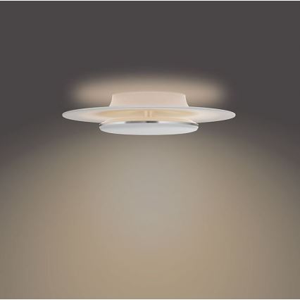 Philips- Himmennettävä LED-kattovalaisin SCENE SWITCH LED/30W/230V 2700K hopea