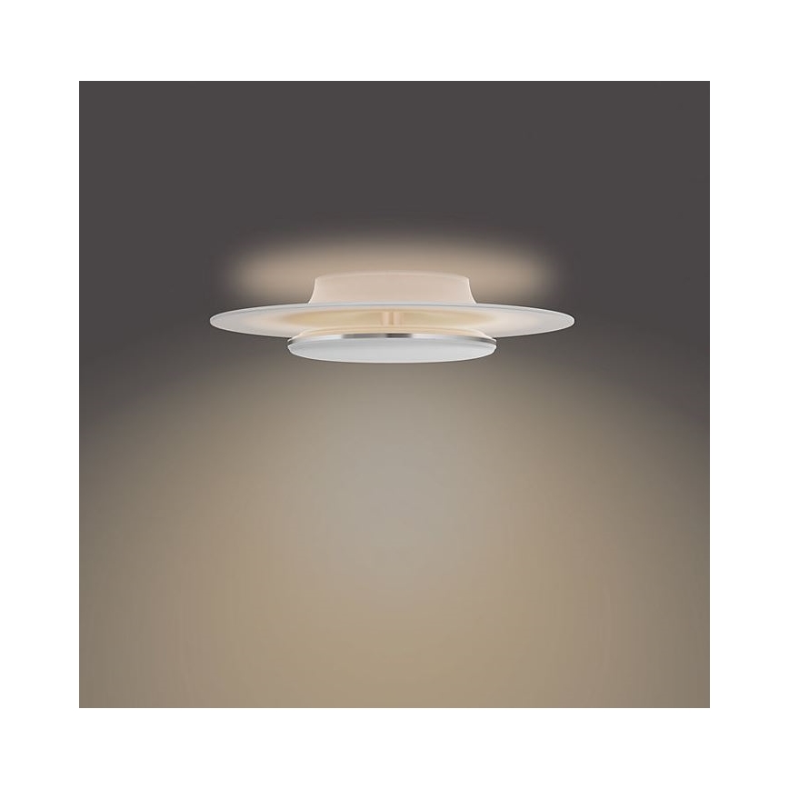 Philips- Himmennettävä LED-kattovalaisin SCENE SWITCH LED/30W/230V 2700K hopea