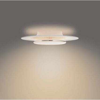 Philips- Himmennettävä LED-kattovalaisin SCENE SWITCH LED/30W/230V 2700K hopea