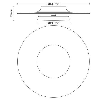 Philips- Himmennettävä LED-kattovalaisin SCENE SWITCH LED/40W/230V 2700K musta