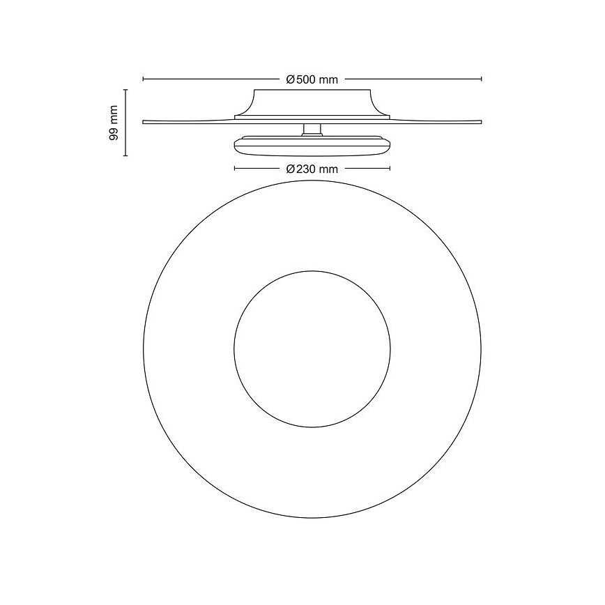 Philips- Himmennettävä LED-kattovalaisin SCENE SWITCH LED/40W/230V 2700K musta