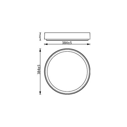 Philips - Himmennettävä LED-kattovalaisin HANNO LED/24W/230V 2700K musta