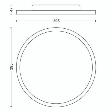 Philips - Himmennettävä LED-kattovalaisin Hue LED/19W/230V 2200-6500K + kauko-ohjaus