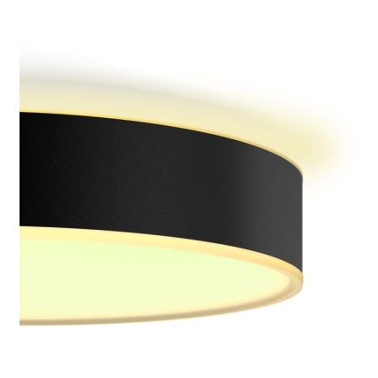 Philips - Himmennettävä LED-kattovalaisin Hue LED/33,5W/230V 2200-6500K halkaisija 425 mm musta + kauko-ohjaus