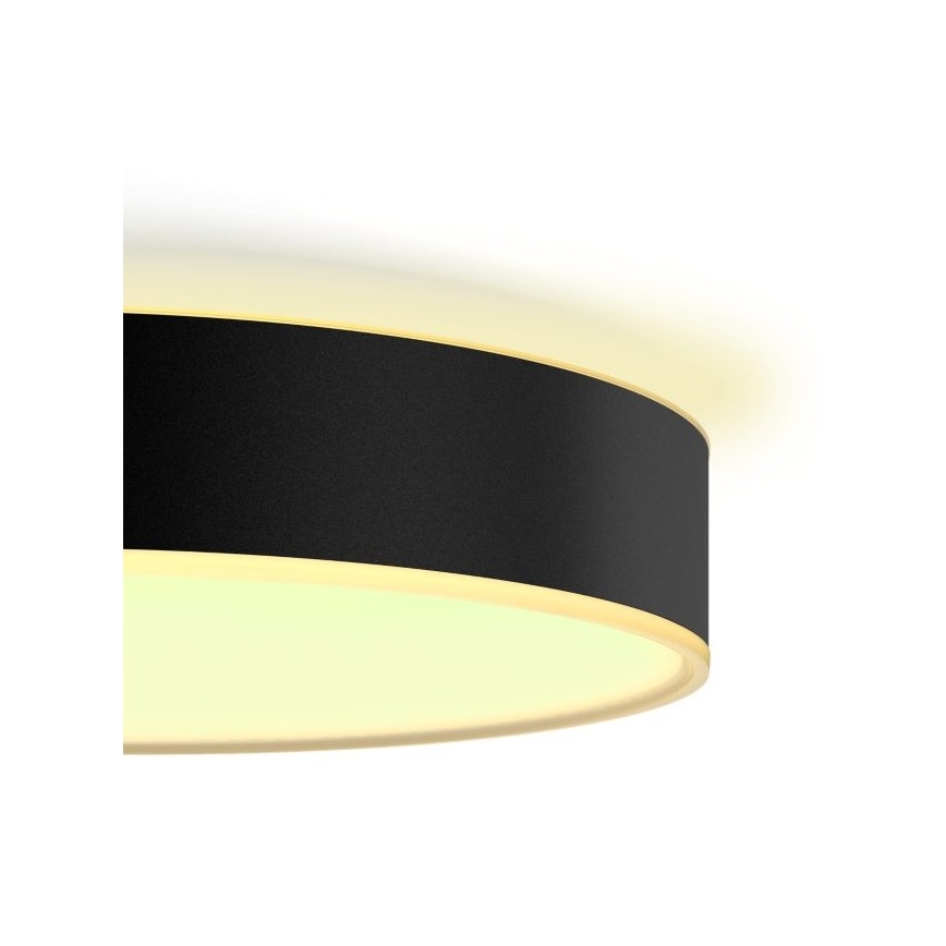 Philips - Himmennettävä LED-kattovalaisin Hue LED/33,5W/230V 2200-6500K halkaisija 425 mm musta + kauko-ohjaus