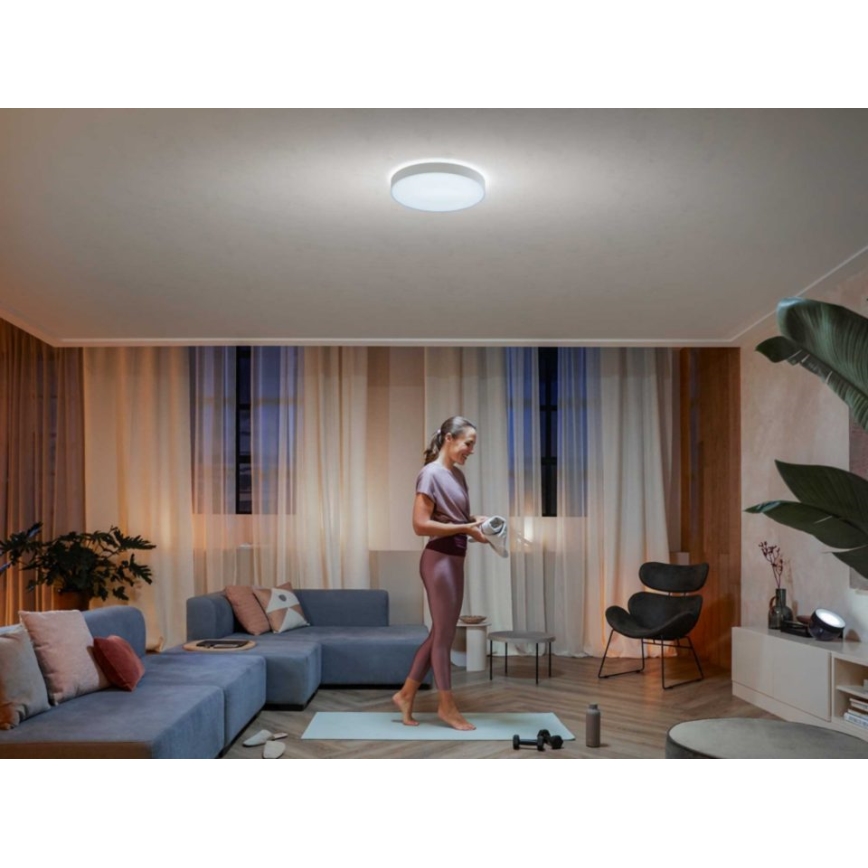 Philips - Himmennettävä LED-kattovalaisin Hue LED/33,5W/230V 2200-6500K halkaisija 425 mm valkoinen + kauko-ohjaus