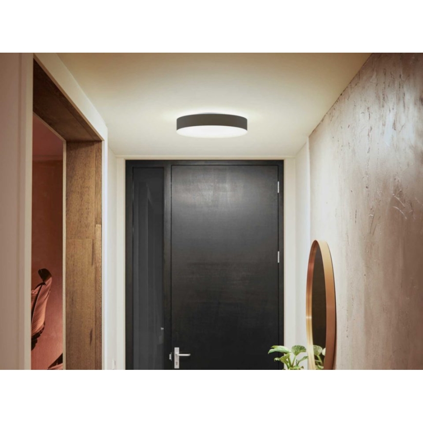 Philips - Himmennettävä LED-kattovalaisin Hue LED/19,2W/230V 2200-6500K halkaisija 381 mm musta + kauko-ohjaus