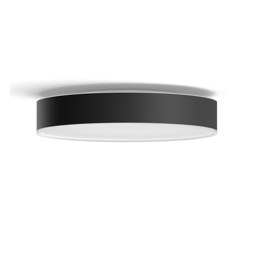 Philips - Himmennettävä LED-kattovalaisin Hue LED/19,2W/230V 2200-6500K halkaisija 381 mm musta + kauko-ohjaus
