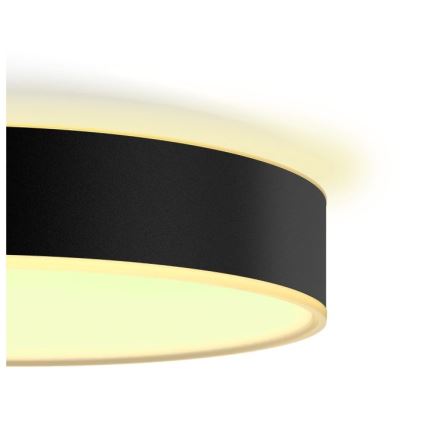 Philips - Himmennettävä LED-kattovalaisin Hue LED/19,2W/230V 2200-6500K halkaisija 381 mm musta + kauko-ohjaus