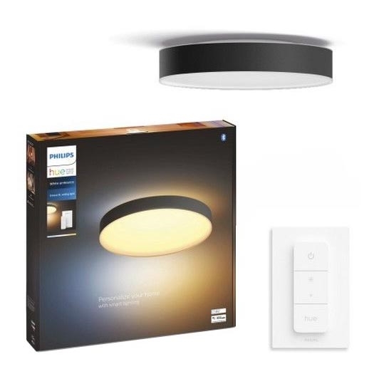 Philips - Himmennettävä LED-kattovalaisin Hue LED/48W/230V 2200-6500K halkaisija 551 mm musta + kauko-ohjaus