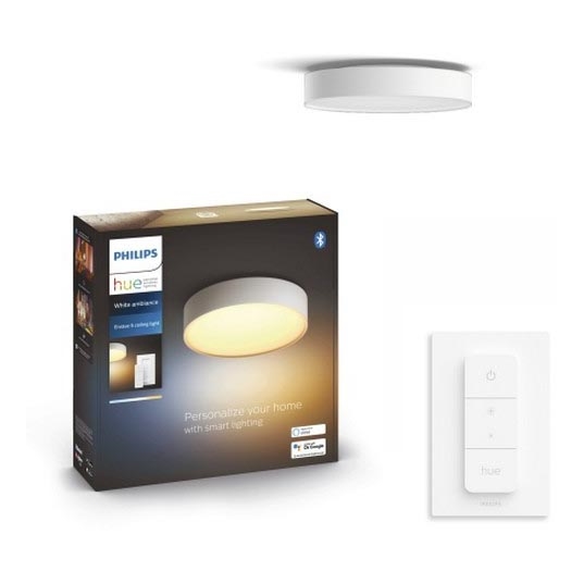 Philips - Himmennettävä LED-kattovalaisin Hue LED/9,6W/230V 2200–6500K halkaisija 261 mm valkoinen + kauko-ohjaus