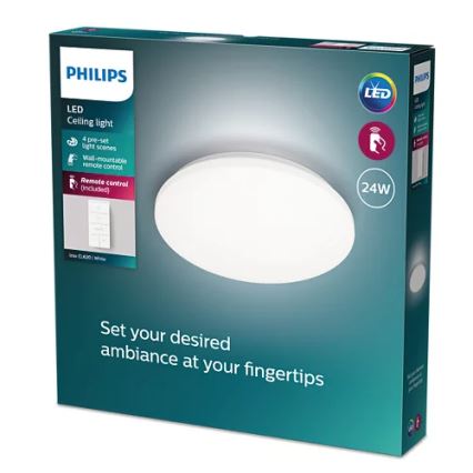 Philips - Himmennettävä LED-kattovalaisin LED/24W/230V 2700-6500K + kauko-ohjaus