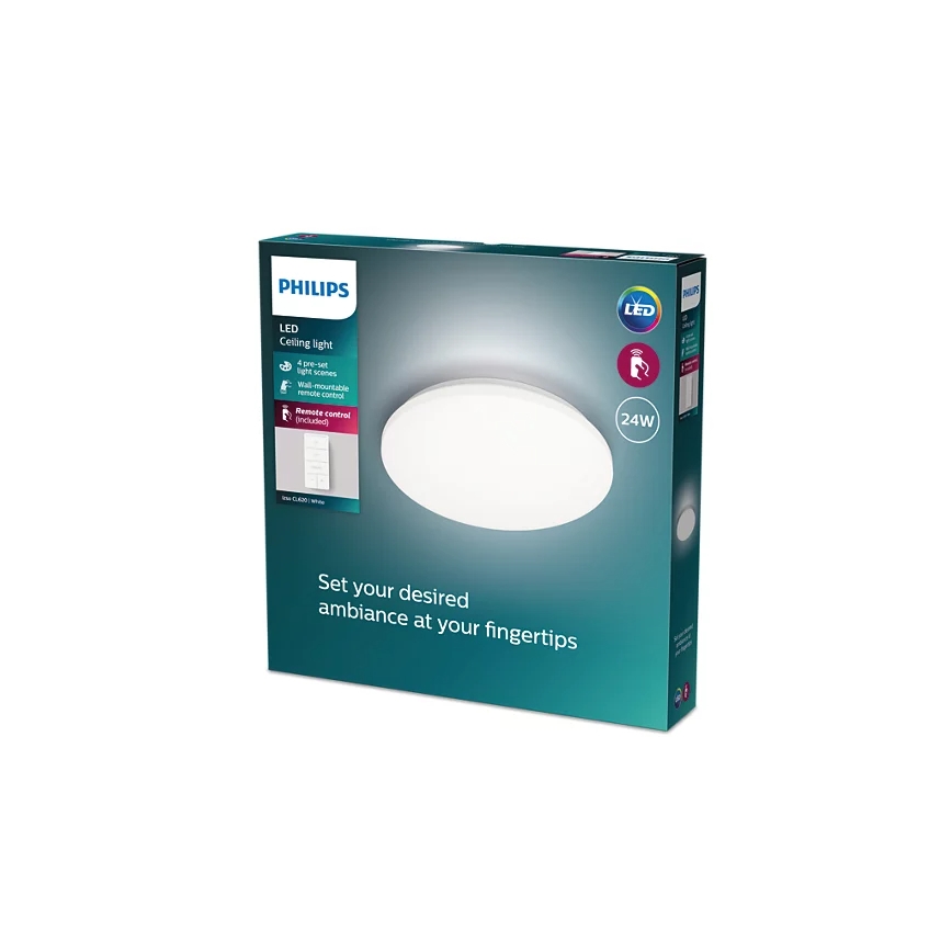 Philips - Himmennettävä LED-kattovalaisin LED/24W/230V 2700-6500K + kauko-ohjaus