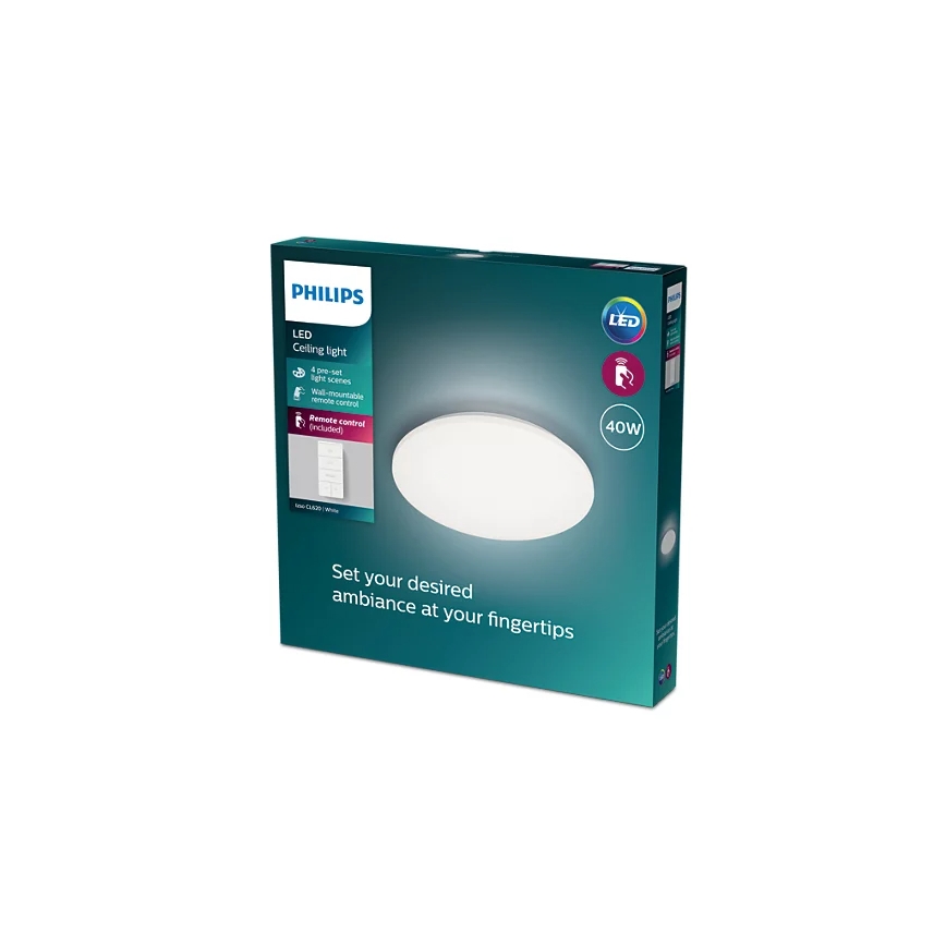 Philips - Himmennettävä LED-kattovalaisin LED/40W/230V 2700-6500K + kauko-ohjaus