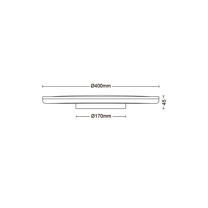 Philips - Himmennettävä LED-kattovalaisin SCENE SWITCH LED/22W/230V halkaisija 40 cm 2700K musta