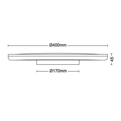 Philips - Himmennettävä LED-kattovalaisin SCENE SWITCH LED/22W/230V halkaisija 40 cm 2700K valkoinen