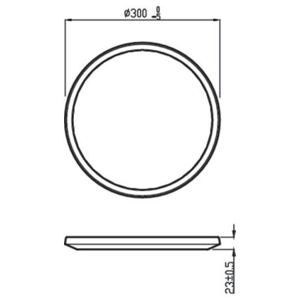 Philips - Himmennettävä LED-kattovalaisin SCENE SWITCH LED/18W/230V